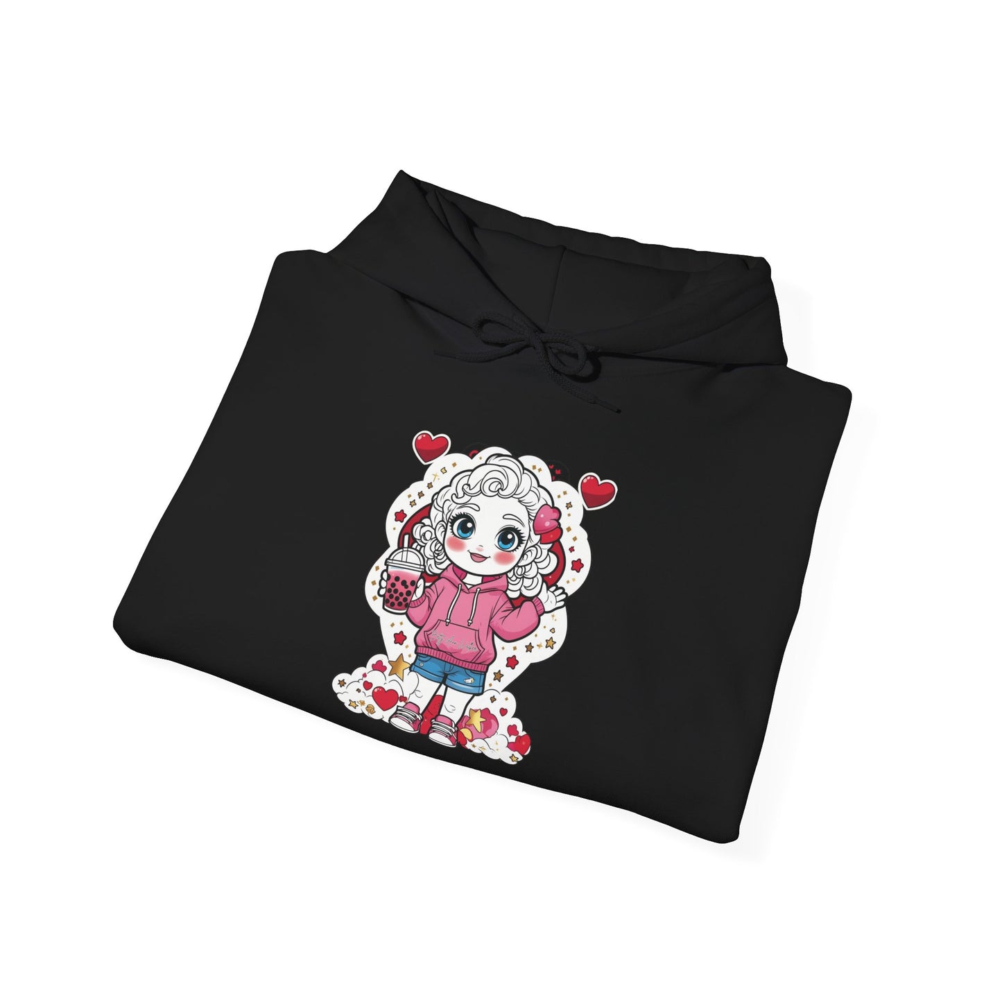 Cutesy Cozy Love Hoodie for Unisex, Cozy Sweatshirt, Valentine’s Gift, Casual Wear, Heart Design, Adorable Clothing