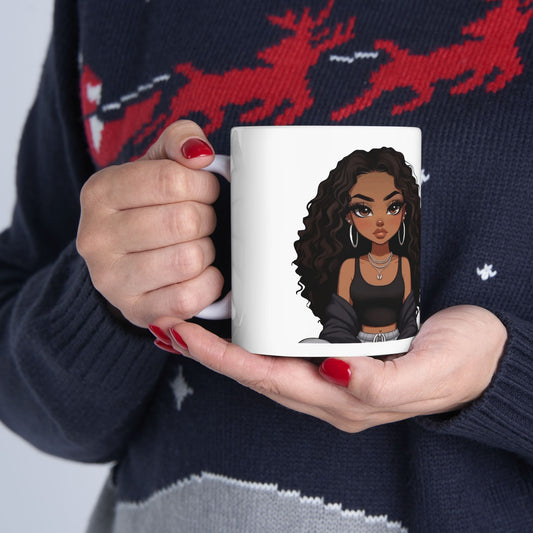 Betty Ann Ceramic Mug, Cute Gift for Her, Coffee Cup, Kitchen Decor, Holiday Present, Collectible Mug