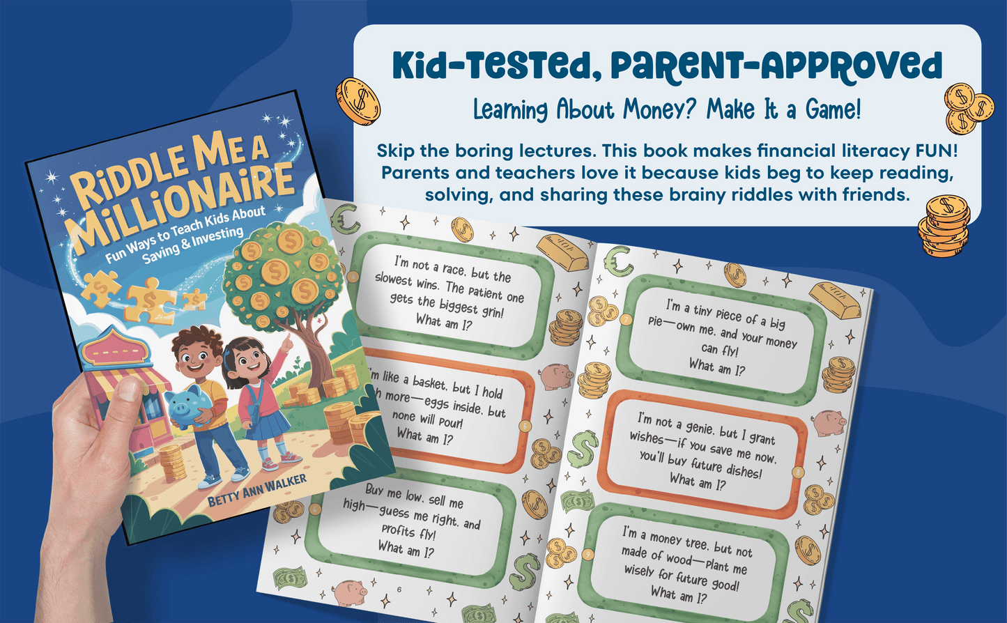 Riddle Me a Millionaire: 100 Fun Ways to Teach Kids About Saving & Investing | Interactive Financial Literacy Riddles for Ages 6-12 | E-Book