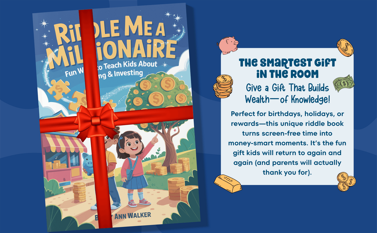 Riddle Me a Millionaire: 100 Fun Ways to Teach Kids About Saving & Investing | Interactive Financial Literacy Riddles for Ages 6-12 | E-Book