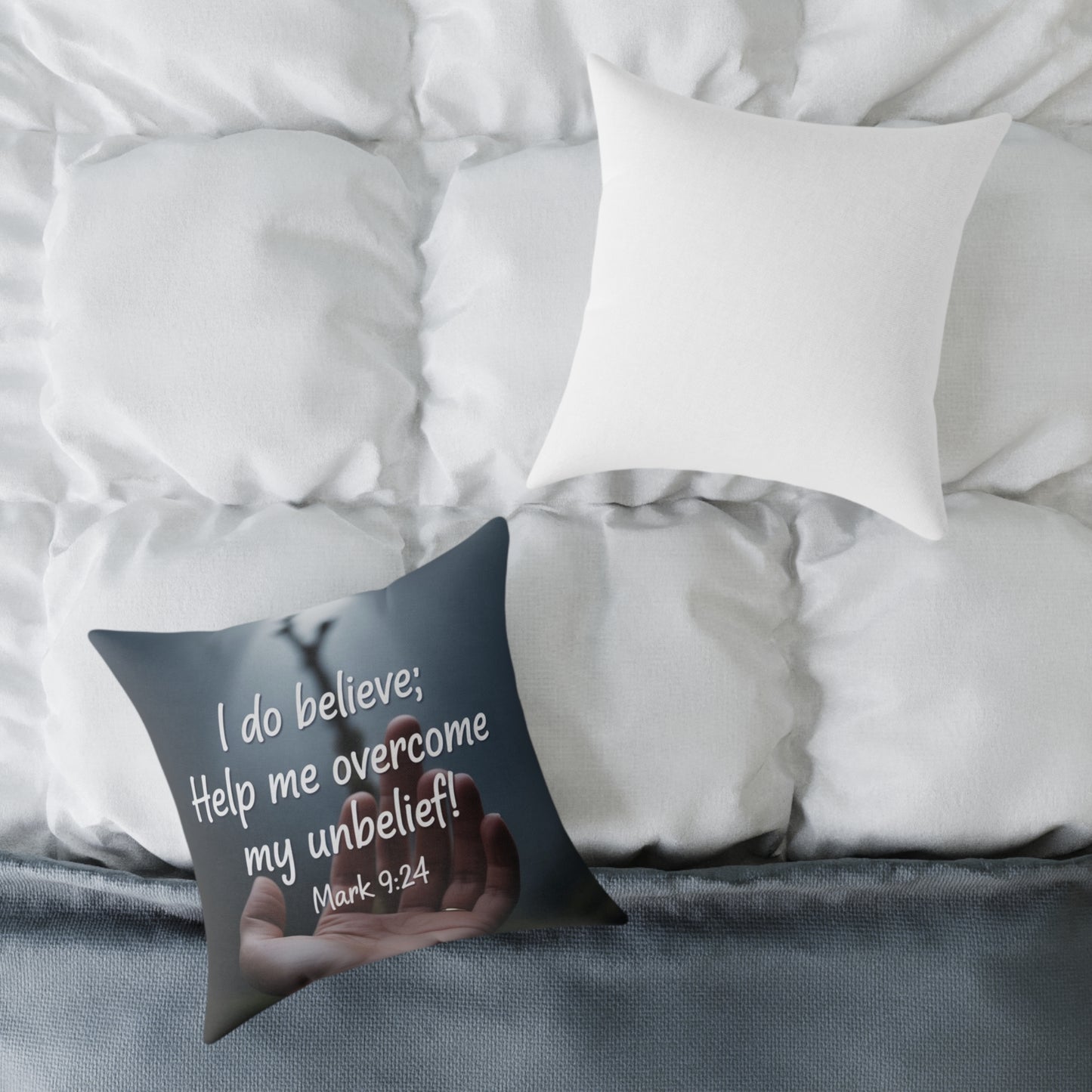 Inspirational Quote Pillow, Faith Decor, Home Gift, Religious Cushion, Motivational Throw Pillow, Unique Prayer Reminder