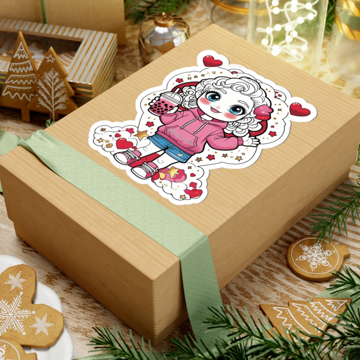 Cutesy Cozy Kiss-Cut Stickers, Fun Laptop Decals, Adorable Planner Stickers, Gift for Kids, Creative Party Favors