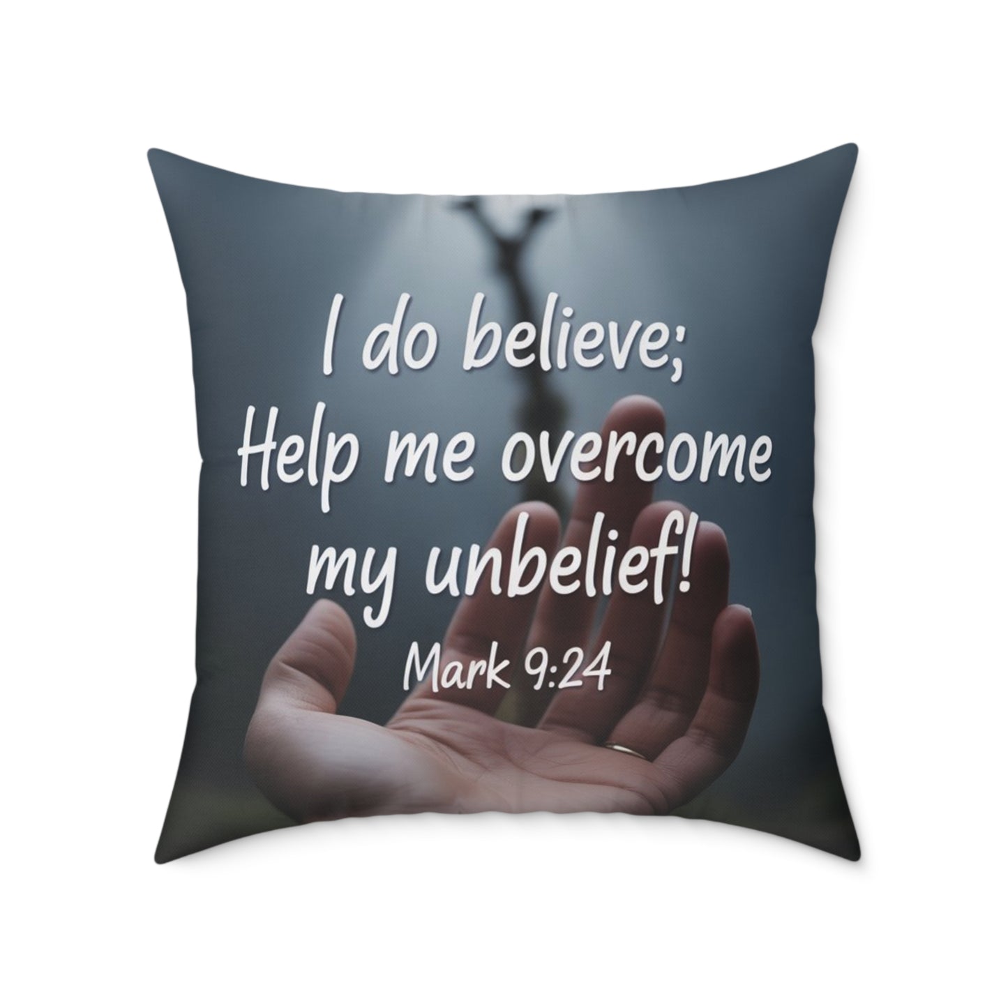 Inspirational Quote Pillow, Faith Decor, Home Gift, Religious Cushion, Motivational Throw Pillow, Unique Prayer Reminder