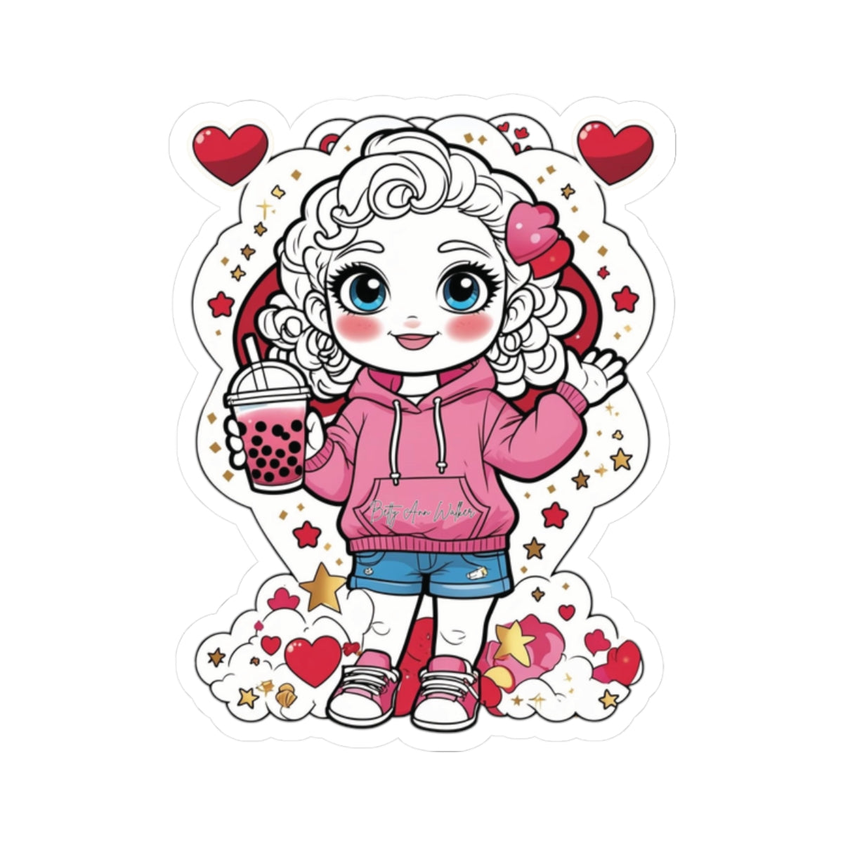 Cutesy Cozy Kiss-Cut Stickers, Fun Laptop Decals, Adorable Planner Stickers, Gift for Kids, Creative Party Favors