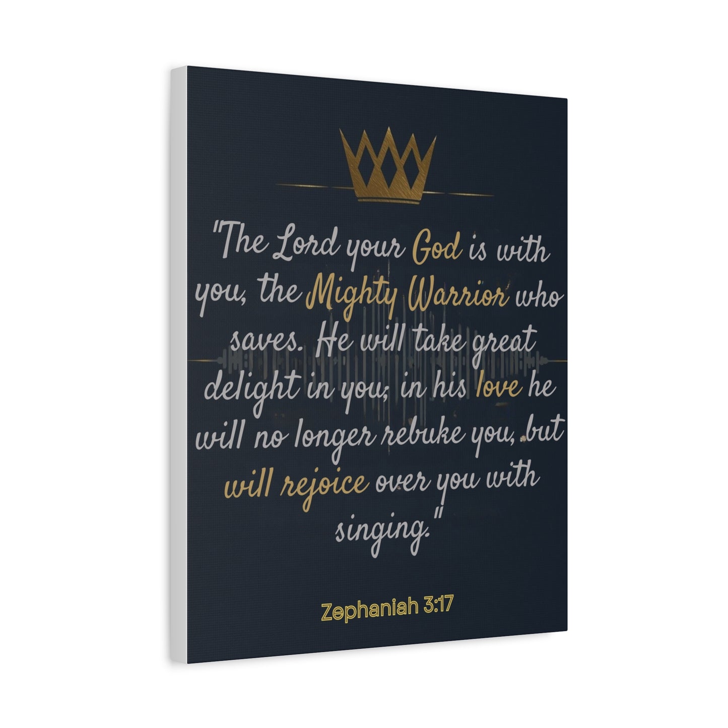 Inspirational Wall Art, Motivational Canvas Print, Faith Decor, Christian Home Accent, Bible Verse Art, Gift for Believers