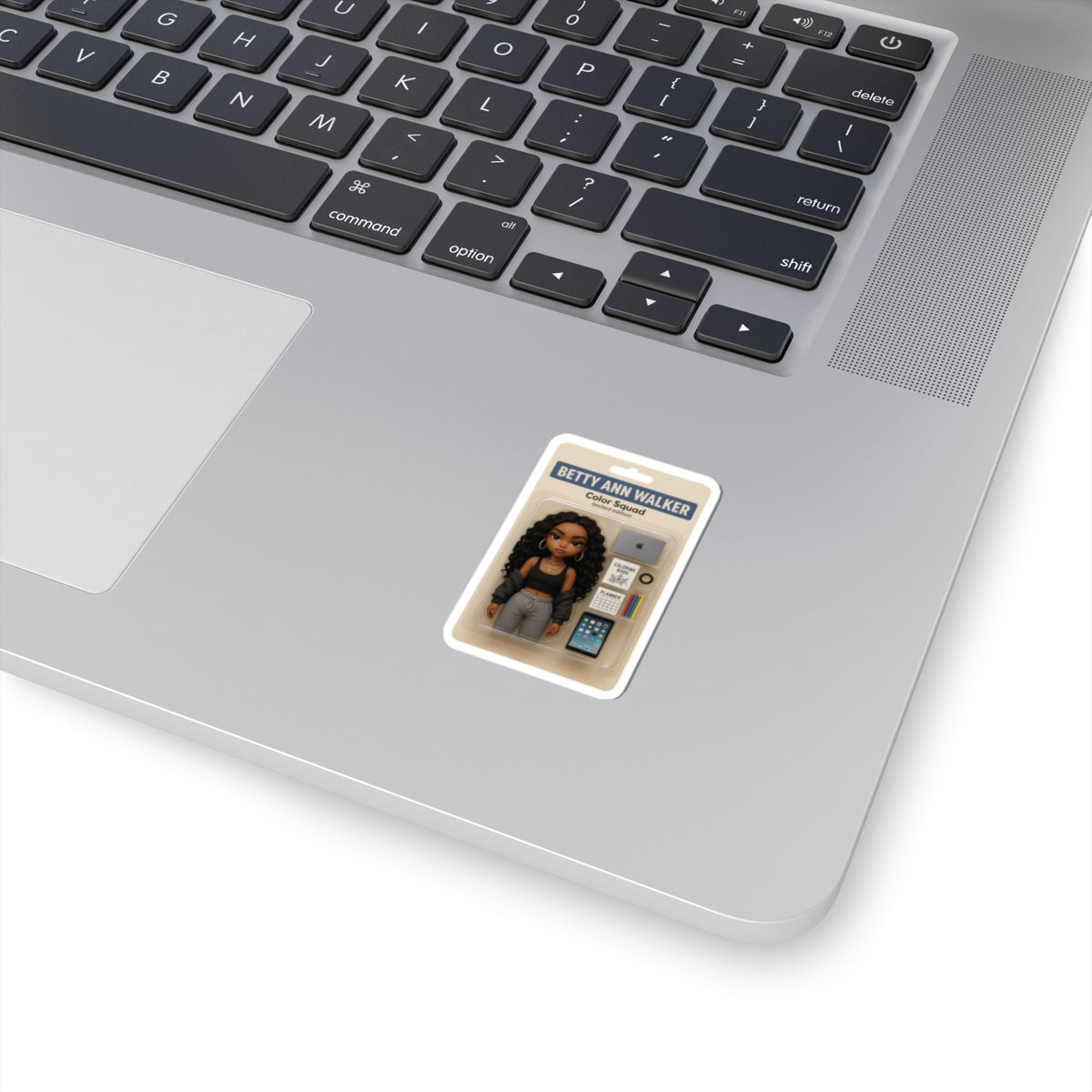 Betty Ann Kiss-Cut Stickers for Personal Expression, Laptop Decor, Gifts, Planner Accessories, Craft Projects