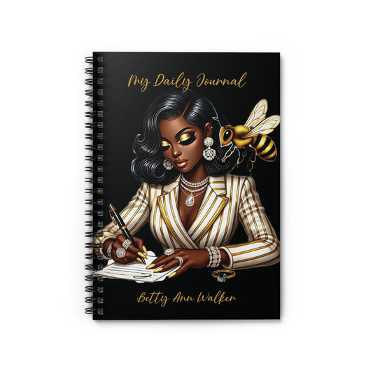 Chic Spiral Journal - Elegant Design for Daily Inspiration, Stylish Diary, Writing Notebook, Gift for Writers, Personal Planner