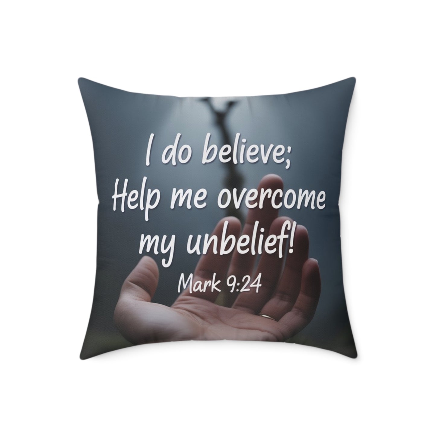 Inspirational Quote Pillow, Faith Decor, Home Gift, Religious Cushion, Motivational Throw Pillow, Unique Prayer Reminder