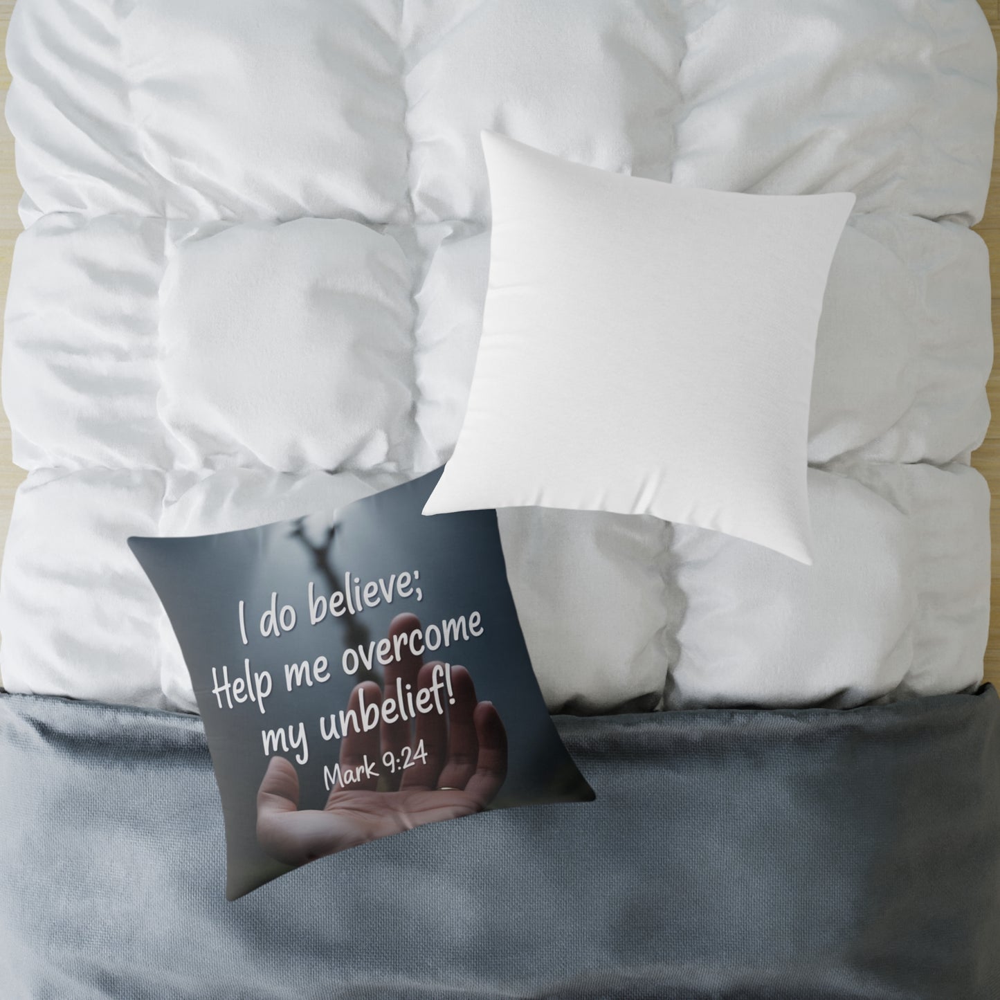 Inspirational Quote Pillow, Faith Decor, Home Gift, Religious Cushion, Motivational Throw Pillow, Unique Prayer Reminder