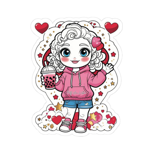 Cutesy Cozy Kiss-Cut Stickers, Fun Laptop Decals, Adorable Planner Stickers, Gift for Kids, Creative Party Favors