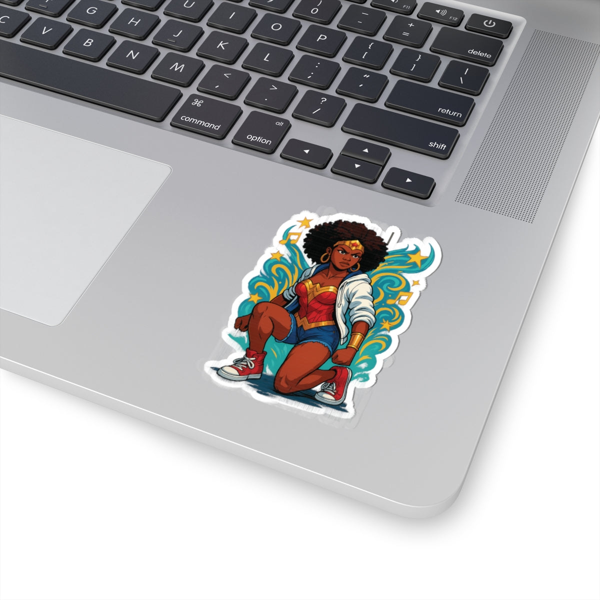 Empowered Wonder Woman Kiss-Cut Stickers | Perfect for Laptops, Water Bottles, Journals, Gifts, and Decor