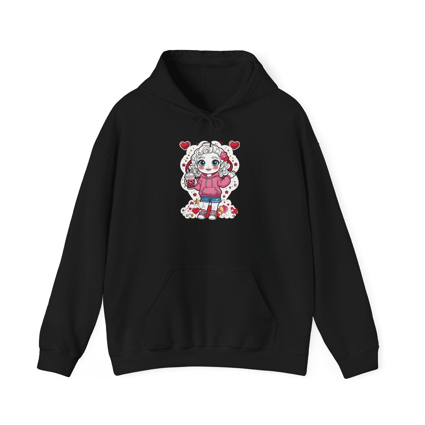 Cutesy Cozy Love Hoodie for Unisex, Cozy Sweatshirt, Valentine’s Gift, Casual Wear, Heart Design, Adorable Clothing