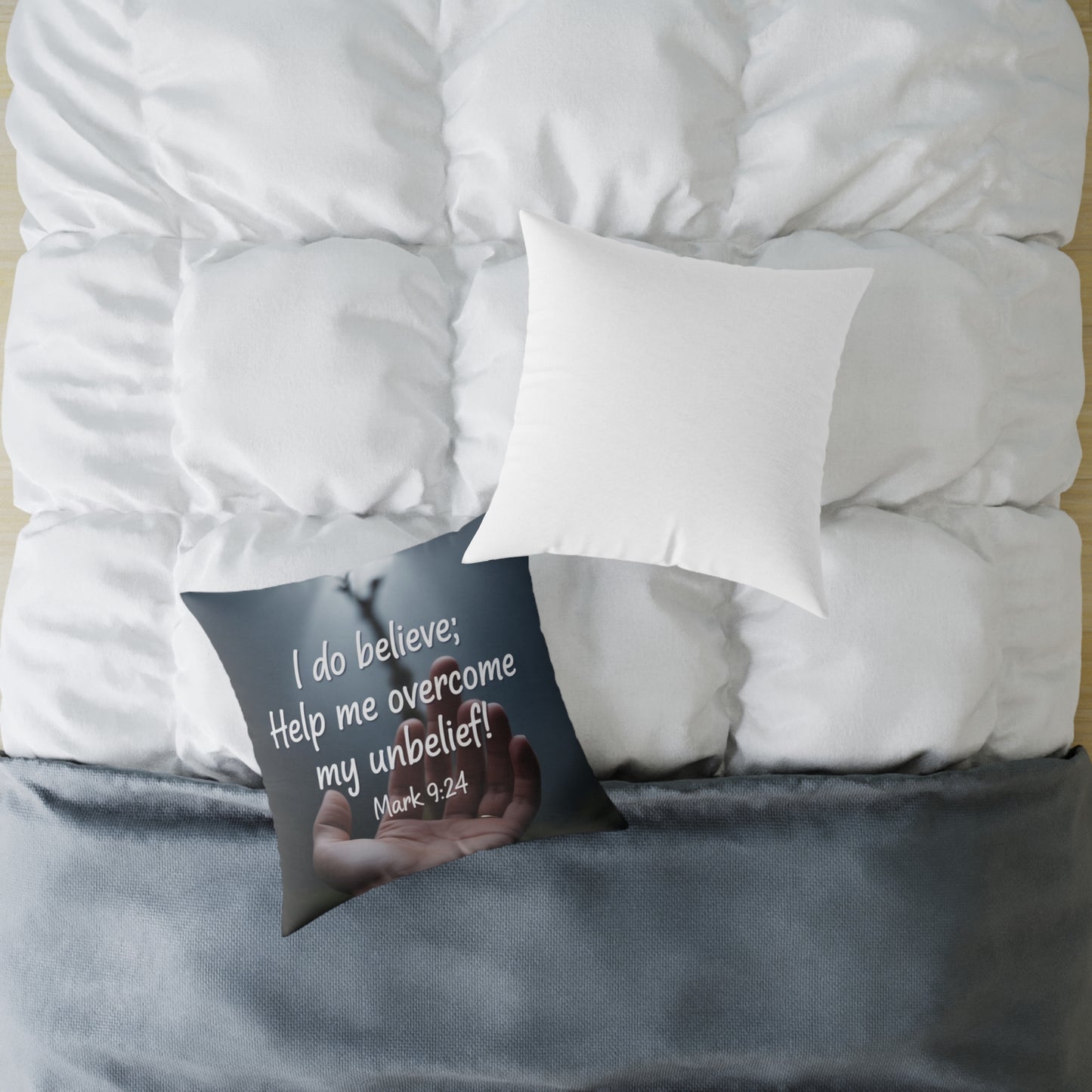 Inspirational Quote Pillow, Faith Decor, Home Gift, Religious Cushion, Motivational Throw Pillow, Unique Prayer Reminder