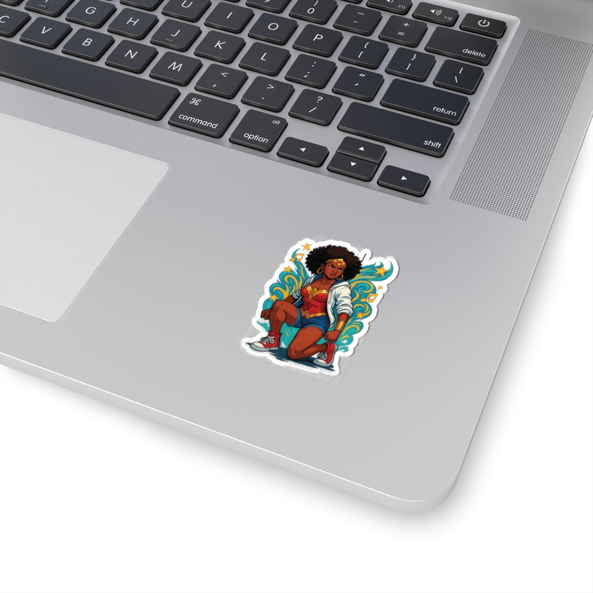 Empowered Wonder Woman Kiss-Cut Stickers | Perfect for Laptops, Water Bottles, Journals, Gifts, and Decor