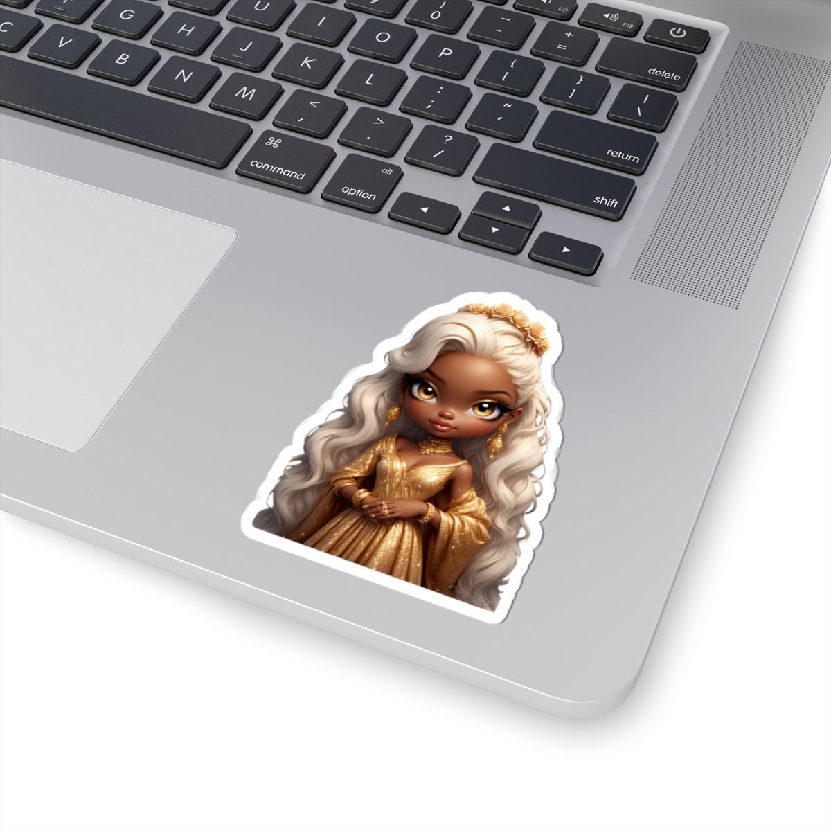 Glamorous Zara Kiss-Cut Stickers - Perfect for Laptops, Water Bottles, Decor, and Gift Wrapping