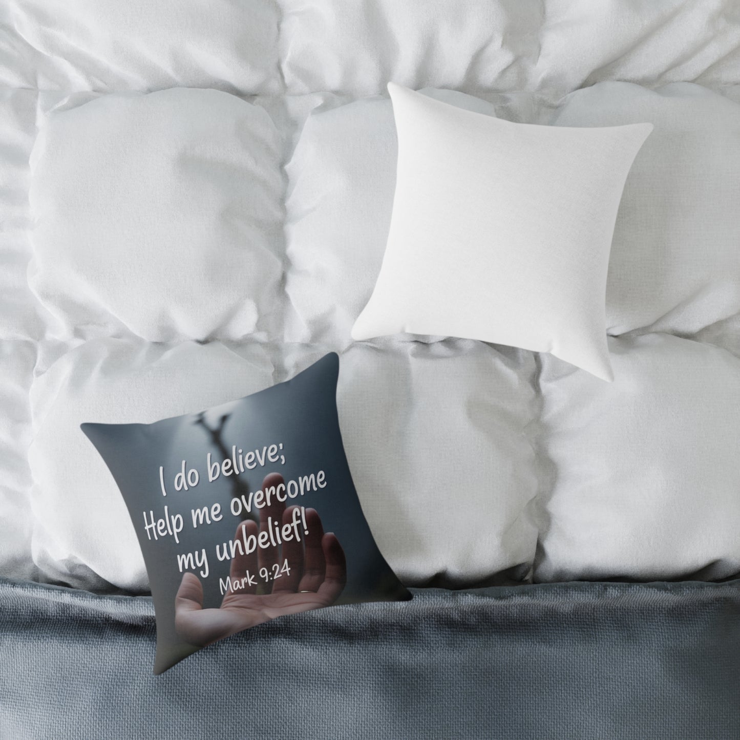 Inspirational Quote Pillow, Faith Decor, Home Gift, Religious Cushion, Motivational Throw Pillow, Unique Prayer Reminder