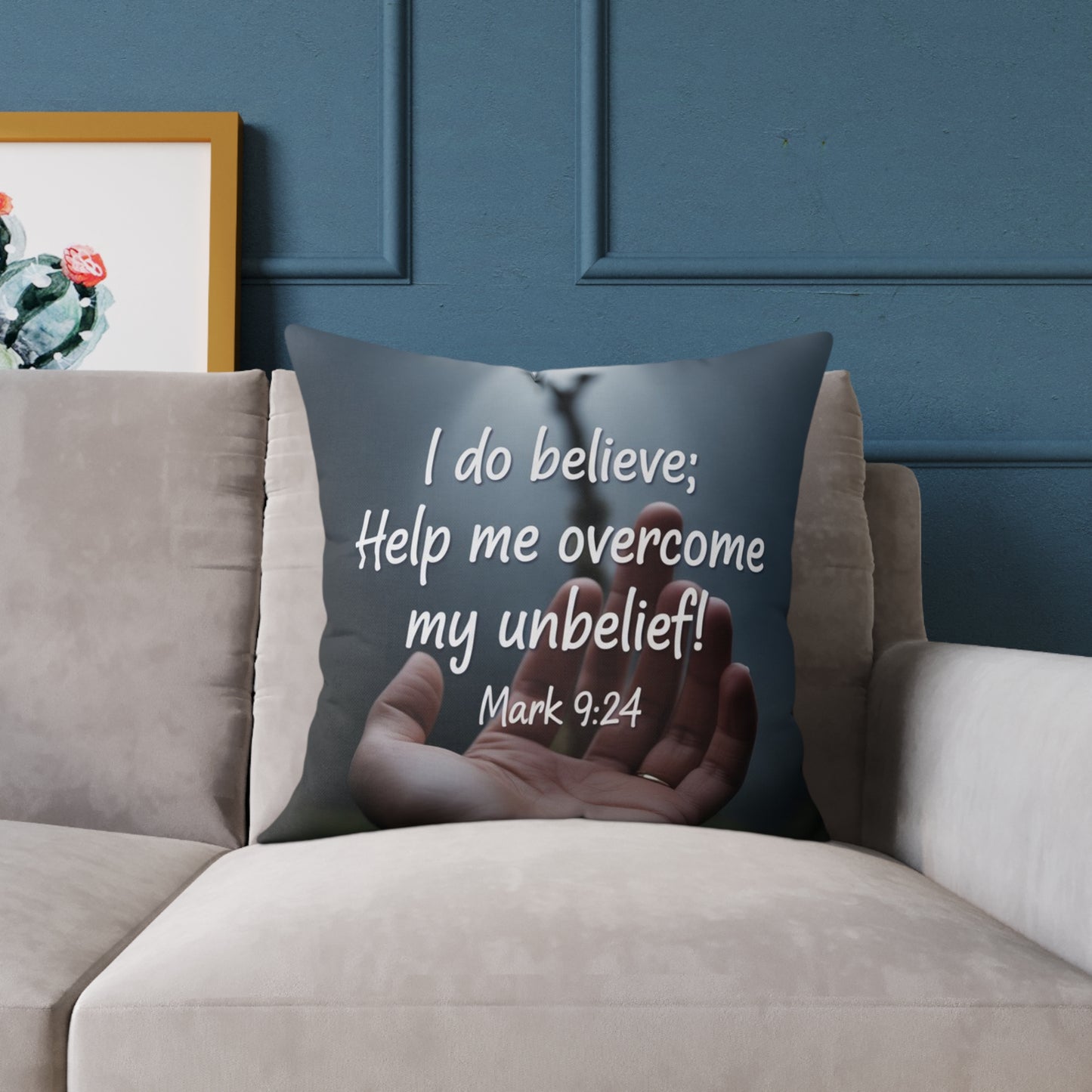 Inspirational Quote Pillow, Faith Decor, Home Gift, Religious Cushion, Motivational Throw Pillow, Unique Prayer Reminder