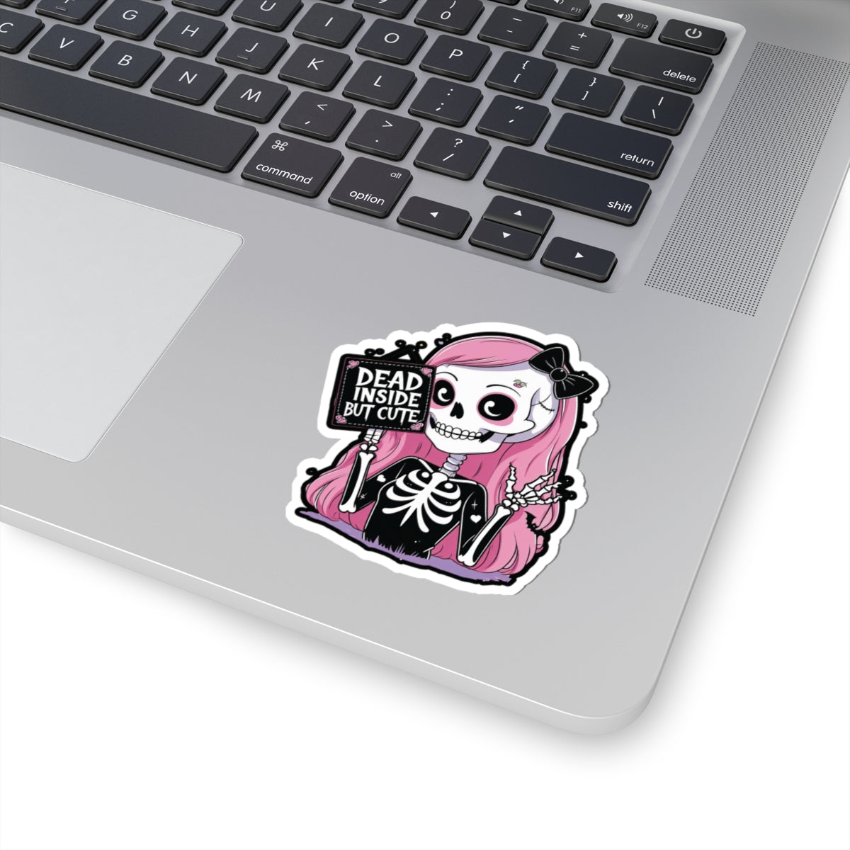 Cute Skeleton Kiss-Cut Stickers, Perfect for Laptop, Journals, Gift for Halloween, Funny Decor, Goth Vibes
