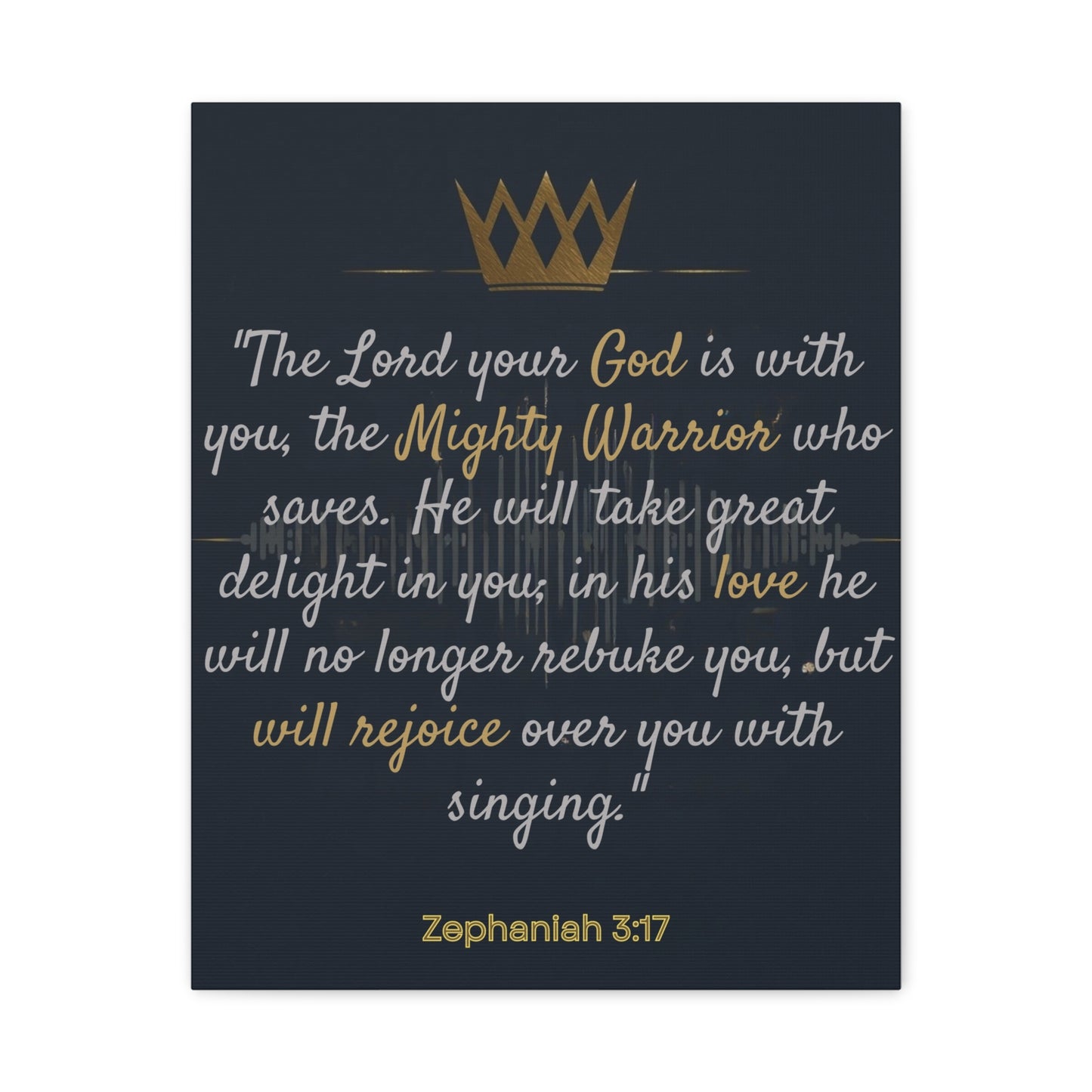 Inspirational Wall Art, Motivational Canvas Print, Faith Decor, Christian Home Accent, Bible Verse Art, Gift for Believers