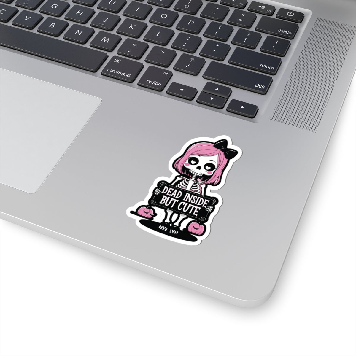 Kiss-Cut Stickers | Dead Inside But Cute | Halloween Decorations, Planner Accessories, Gift for Friends, Goth Aesthetic, Laptop Decor