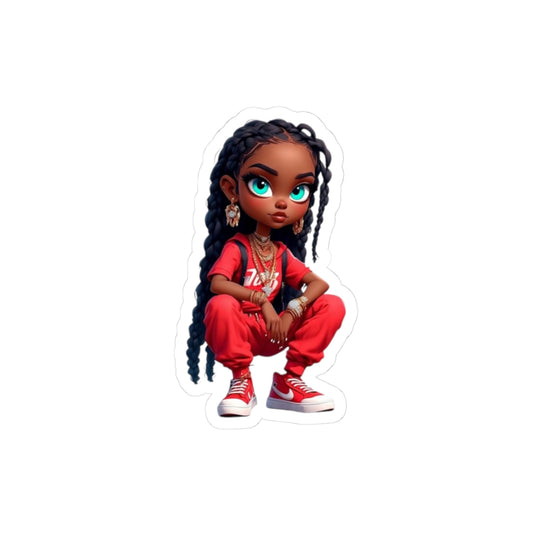 Leftova Bratz Kiss-Cut Stickers, Fun and Funky Accessories for Laptops, Journals, and Gifts, Great for Teens, Birthday, Just Because