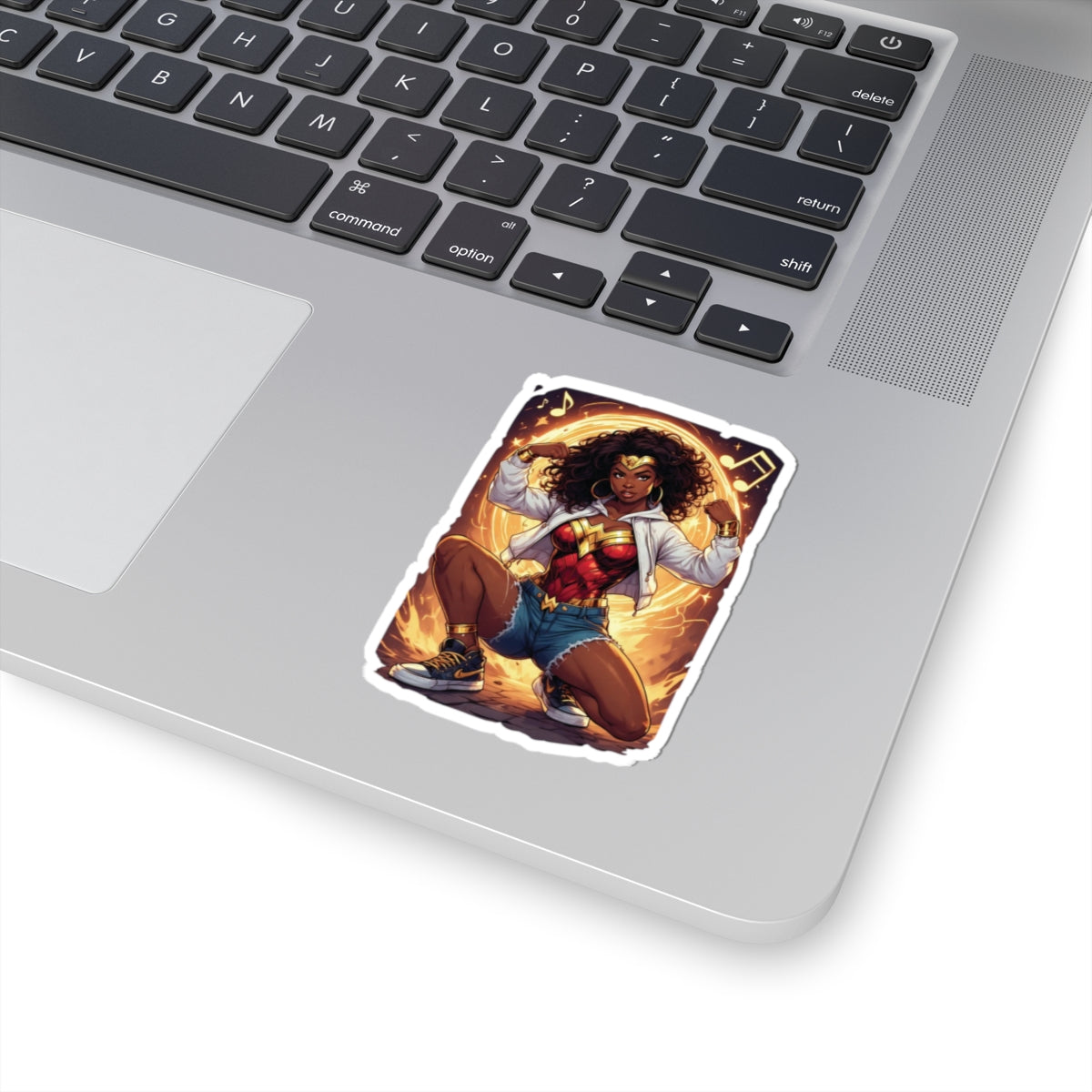Bold Superhero Kiss-Cut Stickers for Empowerment, Perfect for Laptops, Water Bottles, Notebooks, Gifts, and Celebrations
