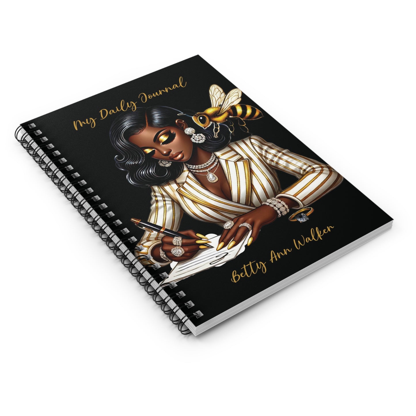 Chic Spiral Journal - Elegant Design for Daily Inspiration, Stylish Diary, Writing Notebook, Gift for Writers, Personal Planner