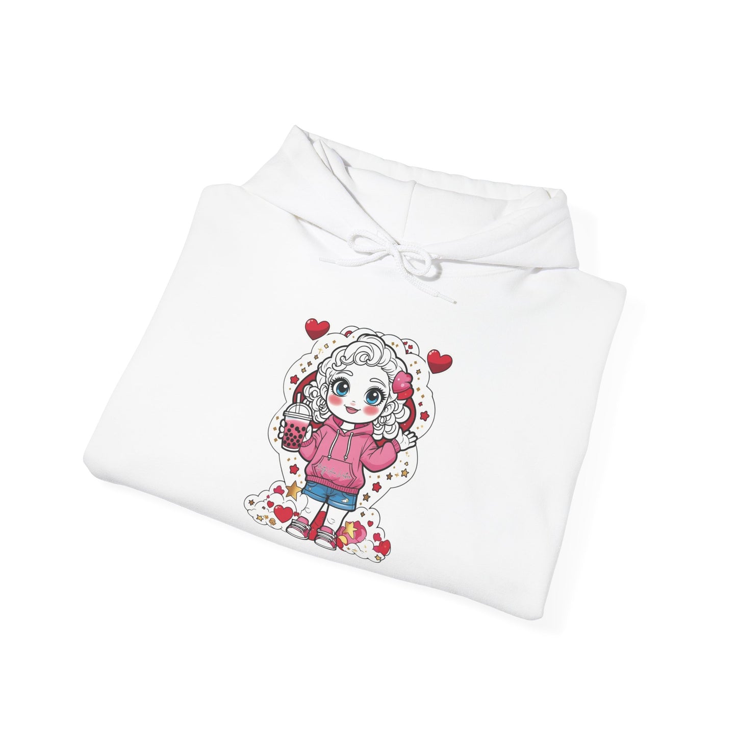 Cutesy Cozy Love Hoodie for Unisex, Cozy Sweatshirt, Valentine’s Gift, Casual Wear, Heart Design, Adorable Clothing