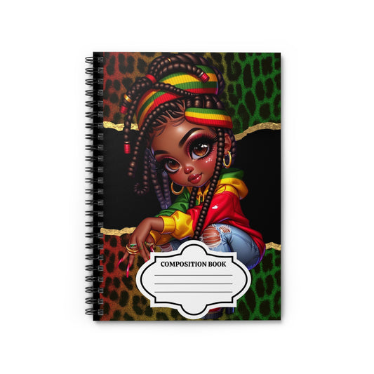 Rasta Vibes Spiral Notebook - Ruled Line