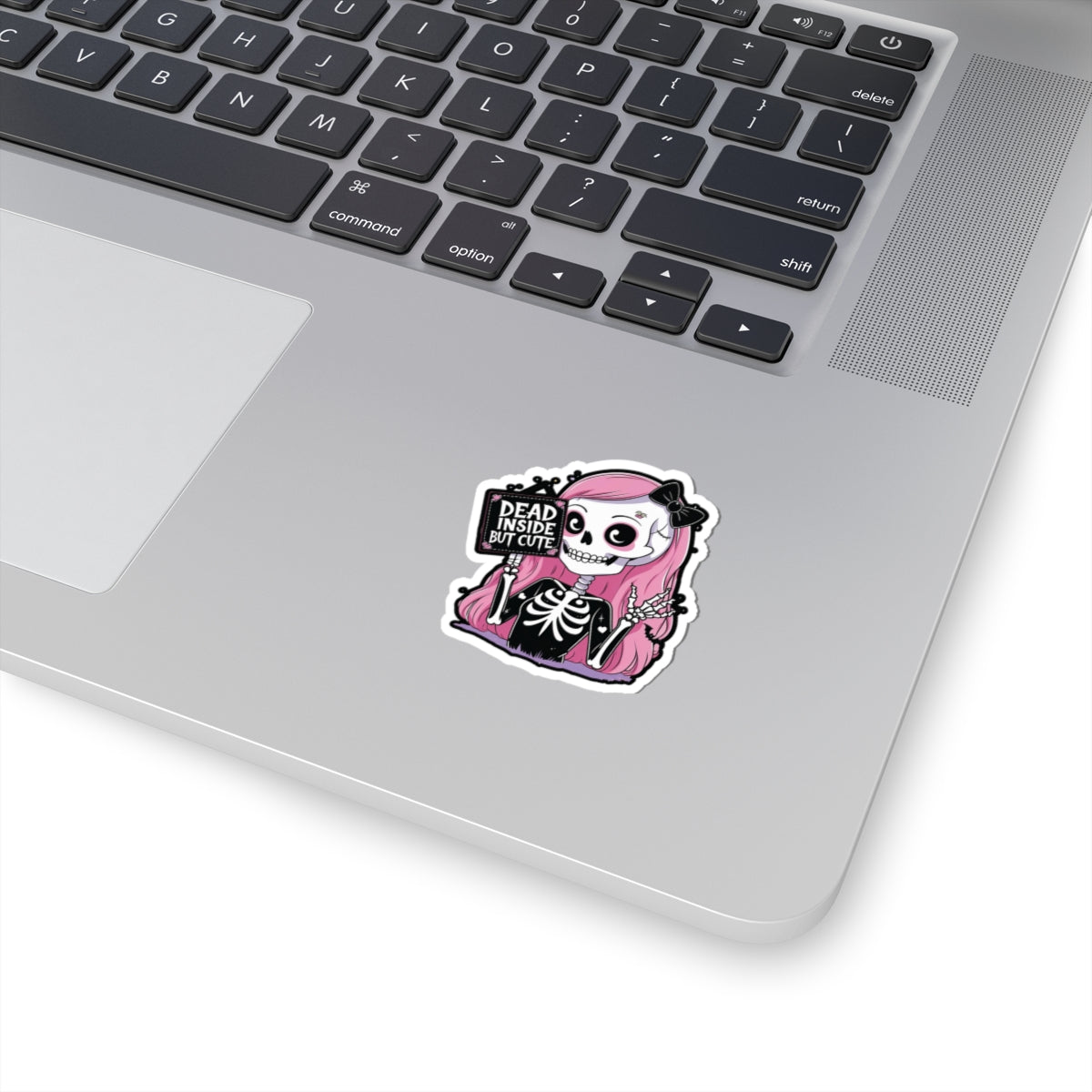 Cute Skeleton Kiss-Cut Stickers, Perfect for Laptop, Journals, Gift for Halloween, Funny Decor, Goth Vibes