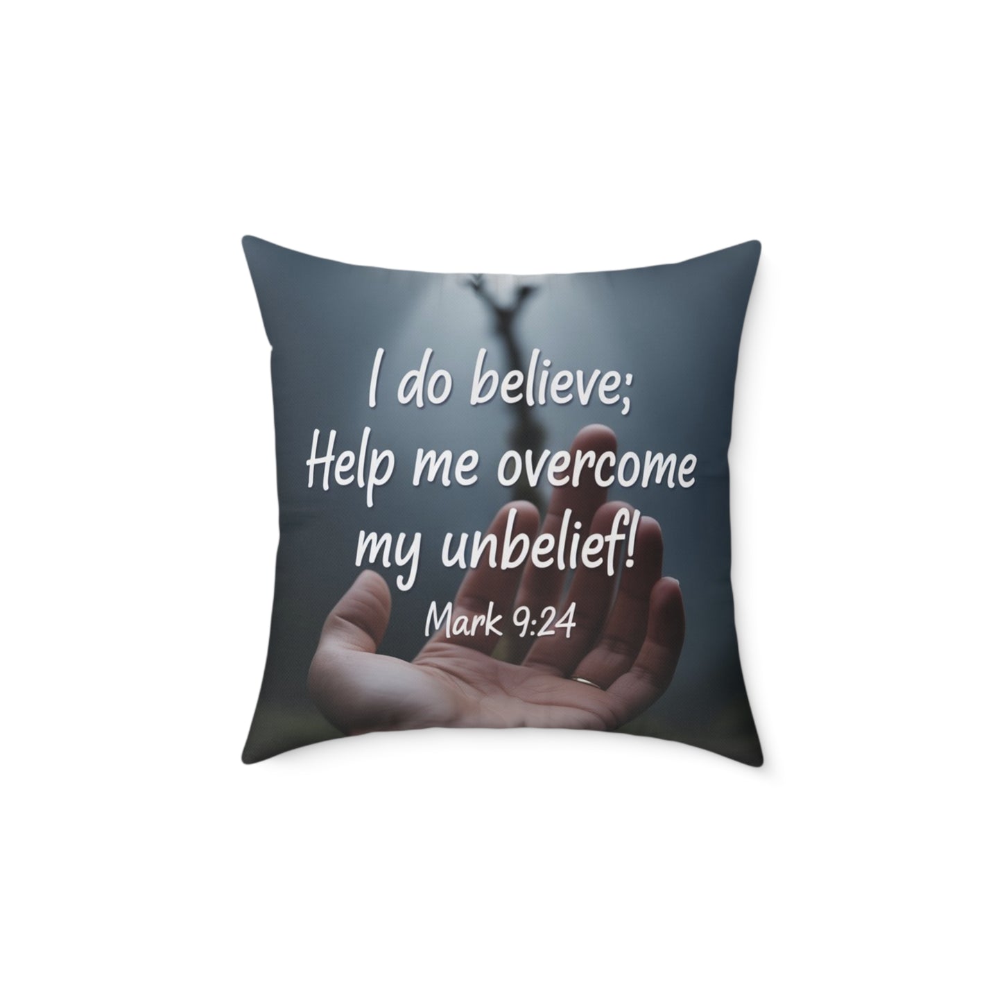 Inspirational Quote Pillow, Faith Decor, Home Gift, Religious Cushion, Motivational Throw Pillow, Unique Prayer Reminder