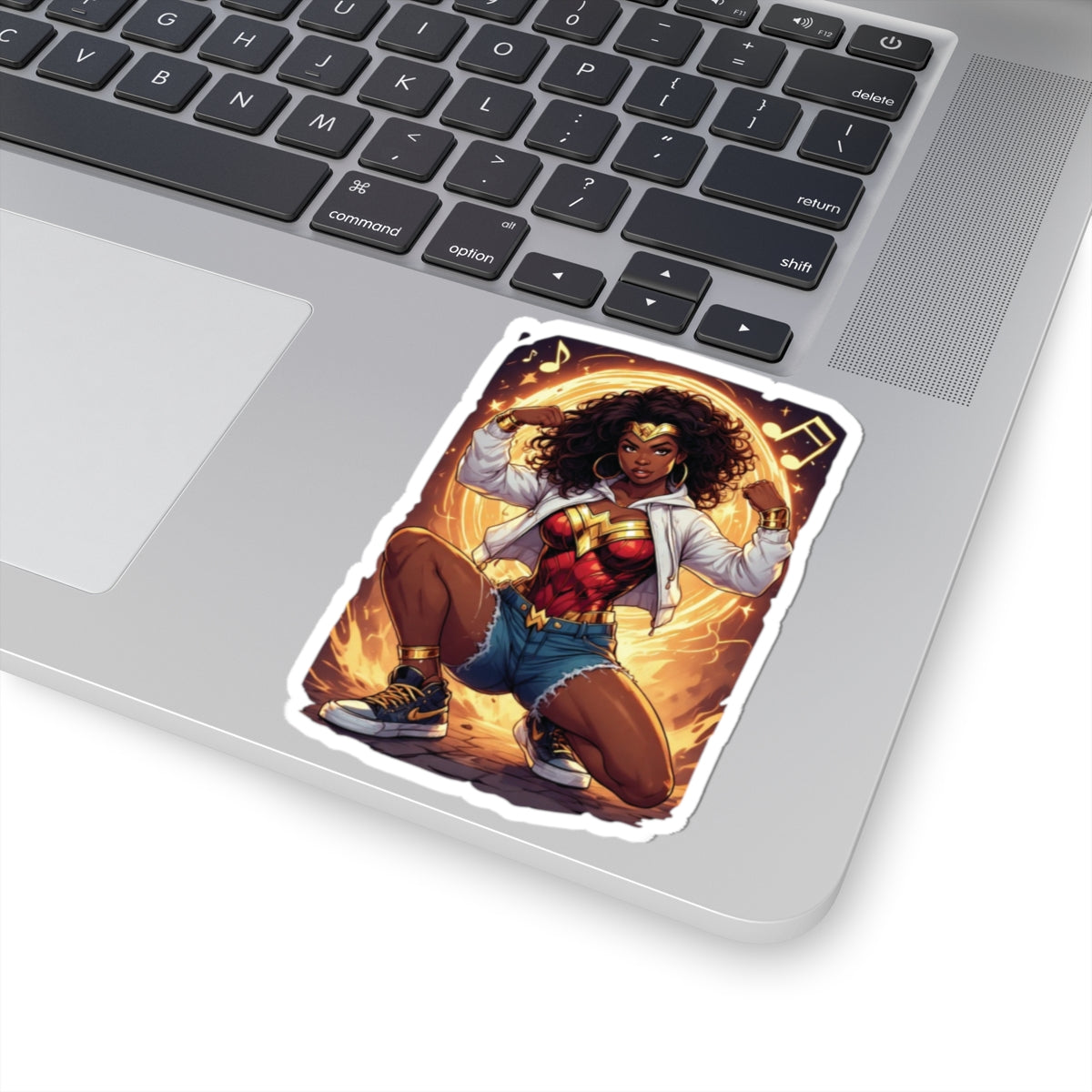 Bold Superhero Kiss-Cut Stickers for Empowerment, Perfect for Laptops, Water Bottles, Notebooks, Gifts, and Celebrations