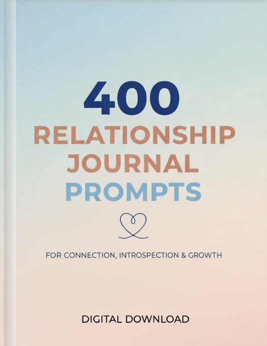 400 Relationship Journal Prompts | Couples Therapy PDF | Guided Questions for Love, Communication, Trust & Intimacy | Digital Download