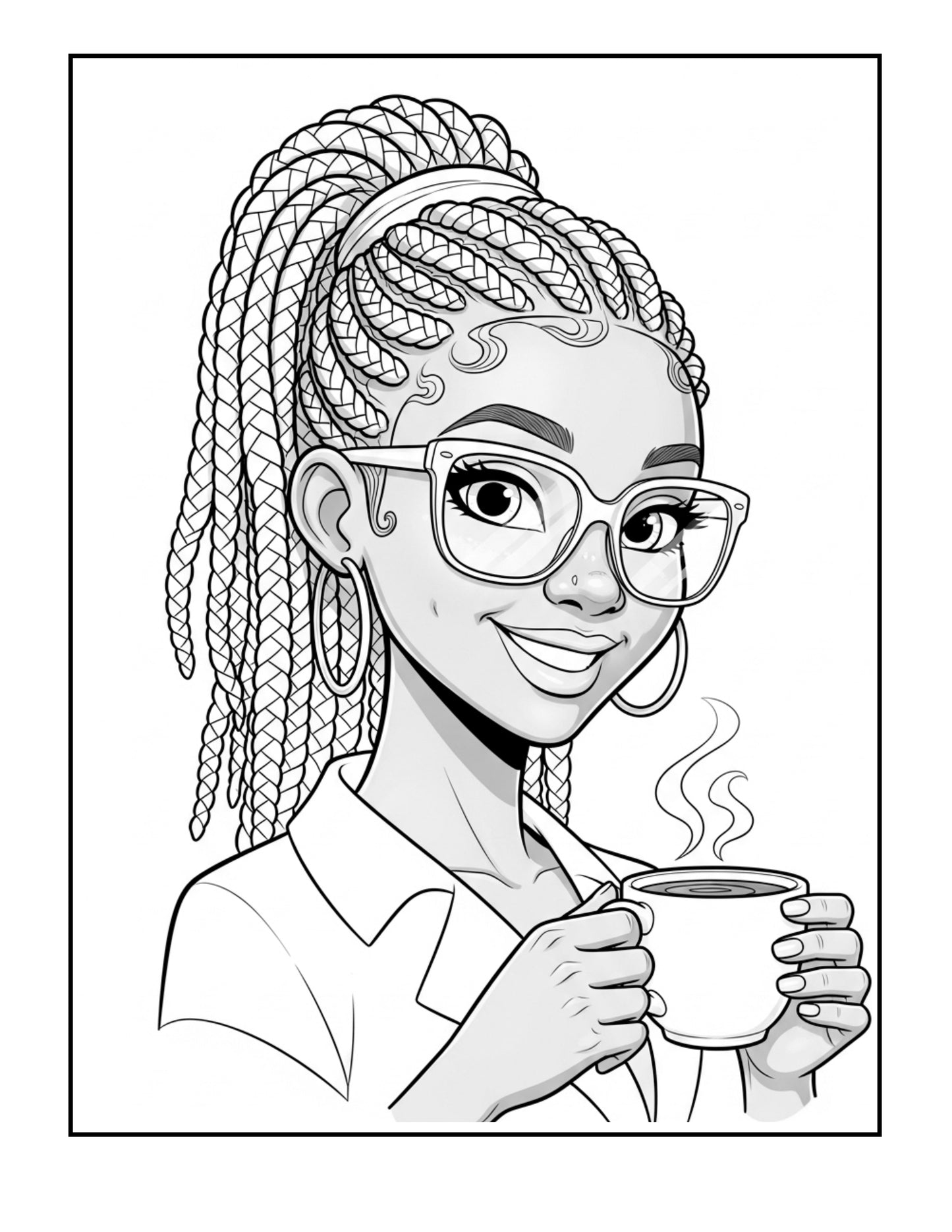 Morning Vibe Coloring Duo: Instant Download Pages to Energize Your Day & Boost Positivity