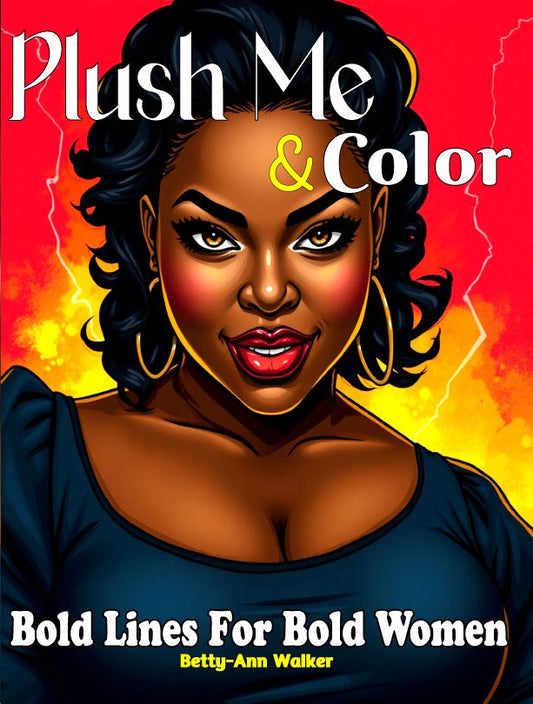 Plush Me & Color: 35 Portraits of Beautiful Black Women | Bold Lines for Bold Women
